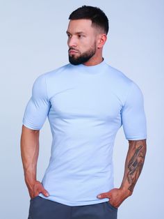 Футболка мужская Huracan T-SHIRT001 голубая M