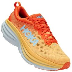 Кроссовки унисекс Hoka Bondi 8 оранжевые 9.5 US