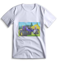 Футболка Top T-shirt Вспыш и чудо машинки 0002 белая XS