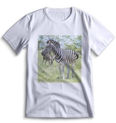 Футболка Top T-shirt зебра ( с зеброй) 0113 белая XS