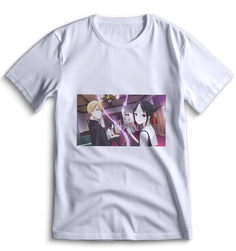 Футболка Top T-shirt Kaguya-Sama Love is War Кагуя Сама в Любви как на Войне 0074 белая S