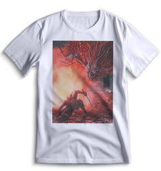 Футболка Top T-shirt Sekiro shadow die twice (Секиро, Япония, Соулс Лайк ) 0084 белая M