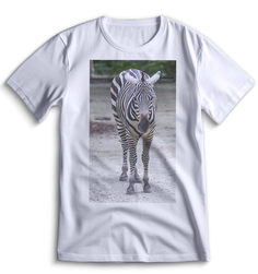 Футболка Top T-shirt зебра ( с зеброй) 0109 белая M