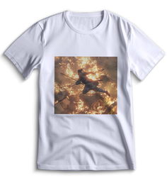 Футболка Top T-shirt Sekiro shadow die twice (Секиро, Япония, Соулс Лайк ) 0030 белая M