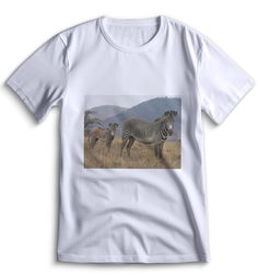 Футболка Top T-shirt зебра ( с зеброй) 0092 белая XS