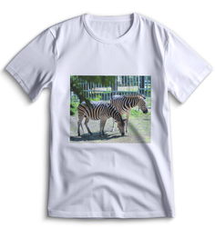 Футболка Top T-shirt зебра ( с зеброй) 0023 белая XXS