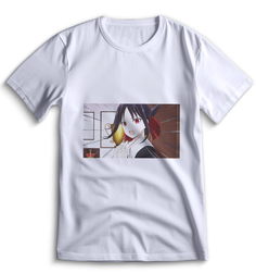 Футболка Top T-shirt Kaguya-Sama Love is War Сама в Любви как на Войне 0078 белая 3XS