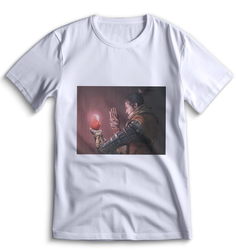 Футболка Top T-shirt Sekiro shadow die twice (Секиро, Япония, Соулс Лайк ) 0019 белая 3XS
