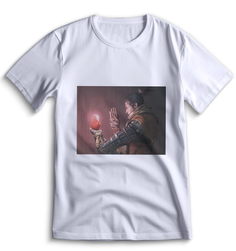 Футболка Top T-shirt Sekiro shadow die twice (Секиро, Япония, Соулс Лайк ) 0019 белая 3XS