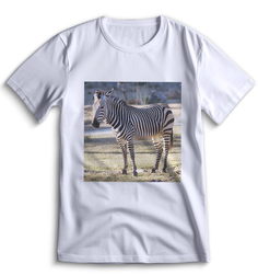 Футболка Top T-shirt зебра ( с зеброй) 0038 белая XXS