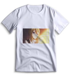 Футболка Top T-shirt Kaguya-Sama Love is War Кагуя Сама в Любви как на Войне 0126 белая S