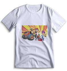Футболка Top T-shirt Вспыш и чудо машинки 0029 белая XS