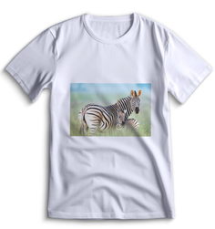 Футболка Top T-shirt зебра ( с зеброй) 0020 белая M