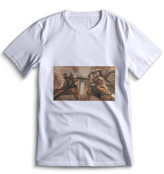 Футболка Top T-shirt Sekiro shadow die twice (Секиро, Япония, Соулс Лайк ) 0087 белая L