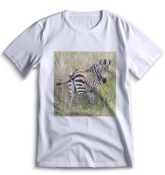 Футболка Top T-shirt зебра ( с зеброй) 0090 белая XS