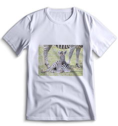 Футболка Top T-shirt зебра ( с зеброй) 0070 белая XXS