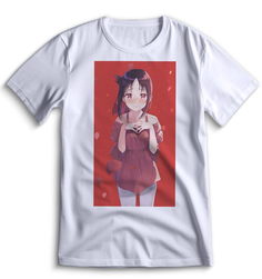 Футболка Top T-shirt Kaguya-Sama Love is War Сама в Любви как на Войне 0134 белая XXS