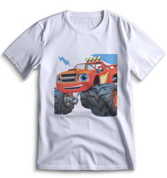 Футболка Top T-shirt Вспыш и чудо машинки 0018 белая XL