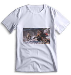 Футболка Top T-shirt Sekiro shadow die twice (Секиро, Япония, Соулс Лайк ) 0004 белая 3XS