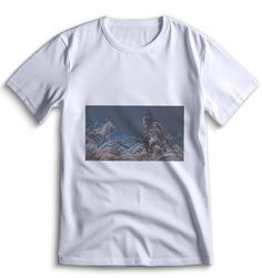 Футболка Top T-shirt Sekiro shadow die twice (Секиро, Япония, Соулс Лайк ) 0076 белая S