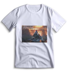 Футболка Top T-shirt Sekiro shadow die twice (Секиро, Япония, Соулс Лайк ) 0033 белая L