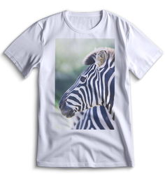Футболка Top T-shirt зебра ( с зеброй) 0098 белая XS