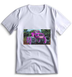 Футболка Top T-shirt Вспыш и чудо машинки 0004 белая L