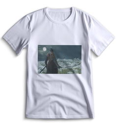 Футболка Top T-shirt Sekiro shadow die twice (Секиро, Япония, Соулс Лайк ) 0038 белая XXS