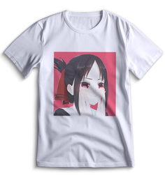 Футболка Top T-shirt Kaguya-Sama Love is War Сама в Любви как на Войне 0096 белая XXS