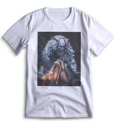 Футболка Top T-shirt Sekiro shadow die twice (Секиро, Япония, Соулс Лайк ) 0096 белая L