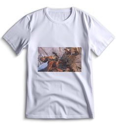 Футболка Top T-shirt Sekiro shadow die twice (Секиро, Япония, Соулс Лайк ) 0014 белая XS