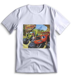 Футболка Top T-shirt Вспыш и чудо машинки 0032 белая XL