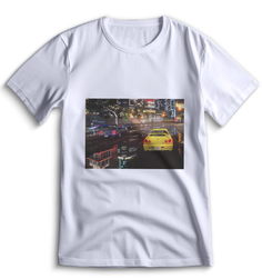 Футболка Top T-shirt NFS (Нид Фо Спид, Need for speed) 0039 белая XXS