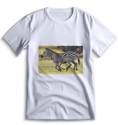Футболка Top T-shirt зебра ( с зеброй) 0003 белая XS