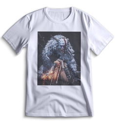 Футболка Top T-shirt Sekiro shadow die twice (Секиро, Япония, Соулс Лайк ) 0096 белая M