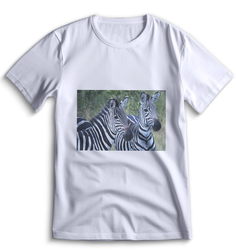 Футболка Top T-shirt зебра ( с зеброй) 0077 белая XXS
