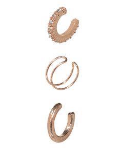 Серьги каффы из металла Kuchenland Jewelry34, стразы