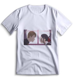 Футболка Top T-shirt Kaguya-Sama Love is War Кагуя Сама в Любви как на Войне 0056 белая M