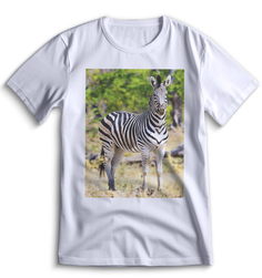 Футболка Top T-shirt зебра ( с зеброй) 0035 белая M