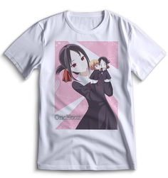 Футболка Top T-shirt Kaguya-Sama Love is War Сама в Любви как на Войне 0001 белая XS