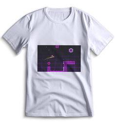 Футболка Top T-shirt Geometry Dash 0050 белая 3XS