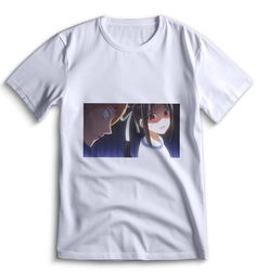 Футболка Top T-shirt Kaguya-Sama Love is War Кагуя Сама в Любви как на Войне 0123 белая M