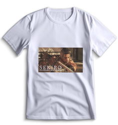 Футболка Top T-shirt Sekiro shadow die twice (Секиро, Япония, Соулс Лайк ) 0008 белая XS