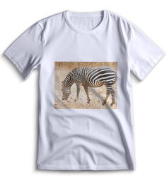 Футболка Top T-shirt зебра ( с зеброй) 0102 белая L