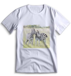 Футболка Top T-shirt зебра ( с зеброй) 0066 белая 3XS
