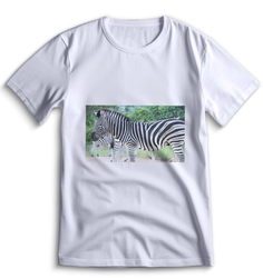 Футболка Top T-shirt зебра ( с зеброй) 0072 белая XL