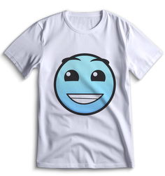 Футболка Top T-shirt Geometry Dash 0009 белая 3XS