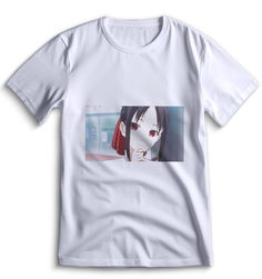 Футболка Top T-shirt Kaguya-Sama Love is War Сама в Любви как на Войне 0143 белая XS