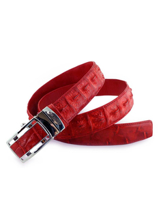 Ремень унисекс Exotic Leather rk-087 красный, 120 см
