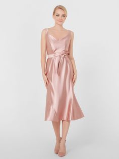 Платье женское Lo 03232008 розовое 52 RU